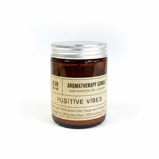 Positive Vibes Aromatherapy Candle - Clary Sage & Peppermint