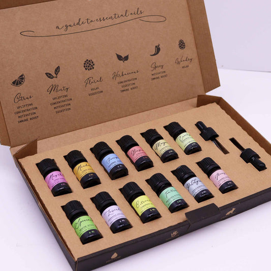 Spring Aromatherapy Essential Oil Gift Set - Set of 12