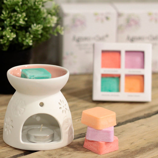 Wax Melt Gift Set - Wax Melter with 4 Soy Wax Melts