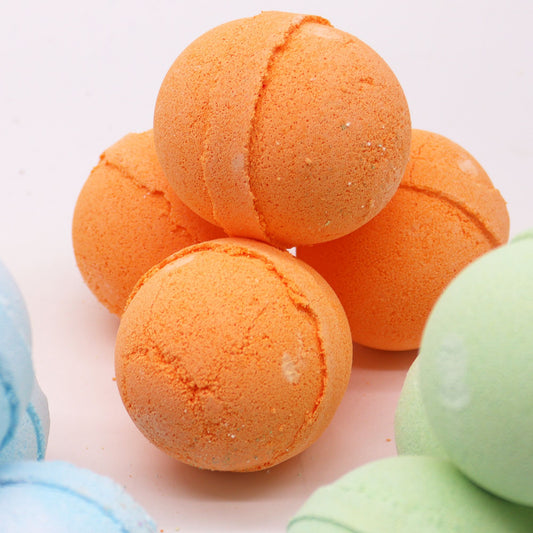 Essential Oil Bath Bomb - Lemongrass & Mandarin - Single