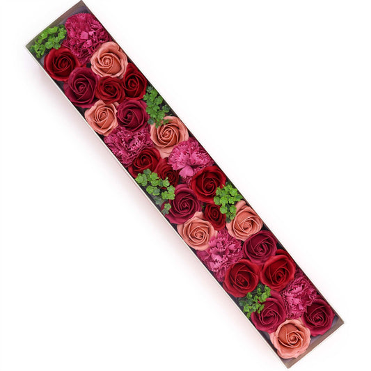 Soap Flowers Extra Long Gift Box - Vintage Roses
