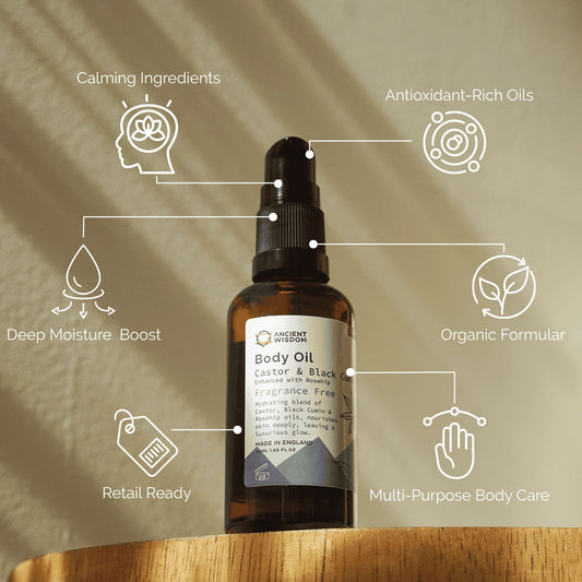 Organic Body Oil - Rosehip (Unfragranced) - 50ml