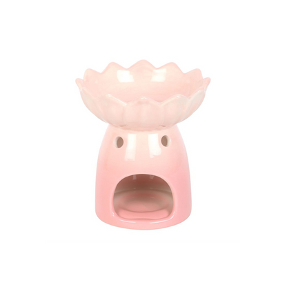 Pink Water Lily Oil Burner and Wax Warmer