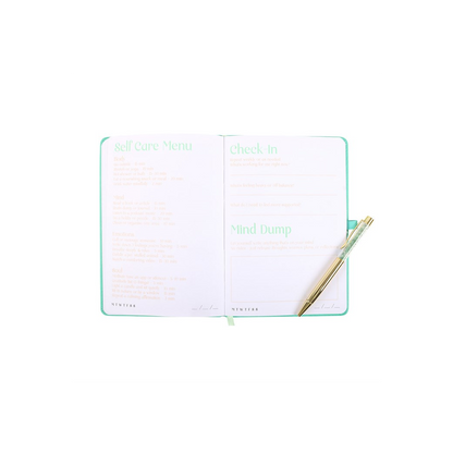 A5 Wellness Journal with Aventurine Pen