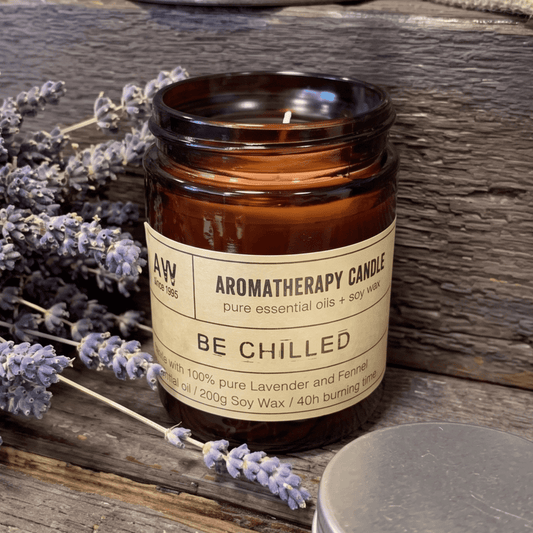 Be Chilled Aromatherapy Soy Candle - Lavender & Fennel Essential Oils