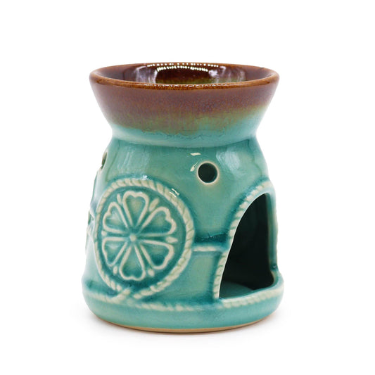 Classic Spa Burner (Turquoise) - Ceramic Wax & Oil Warmer