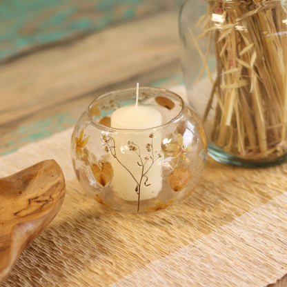 Large Bowl Candle Holder - Rosa
