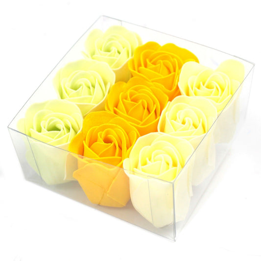 Soap Flowers - Spring Roses - Set of 9