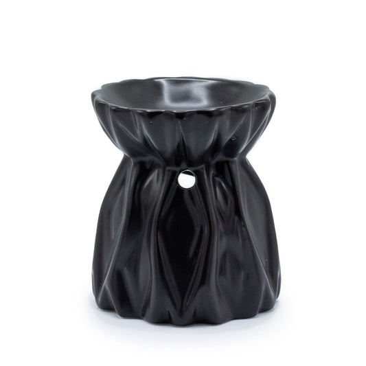 Oil Burner Geometric (Black) - Ceramic Wax & Oil Warmer