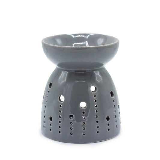 Classic Oil Burner (Bubbles Cutout) - Ceramic Wax & Oil Warmer
