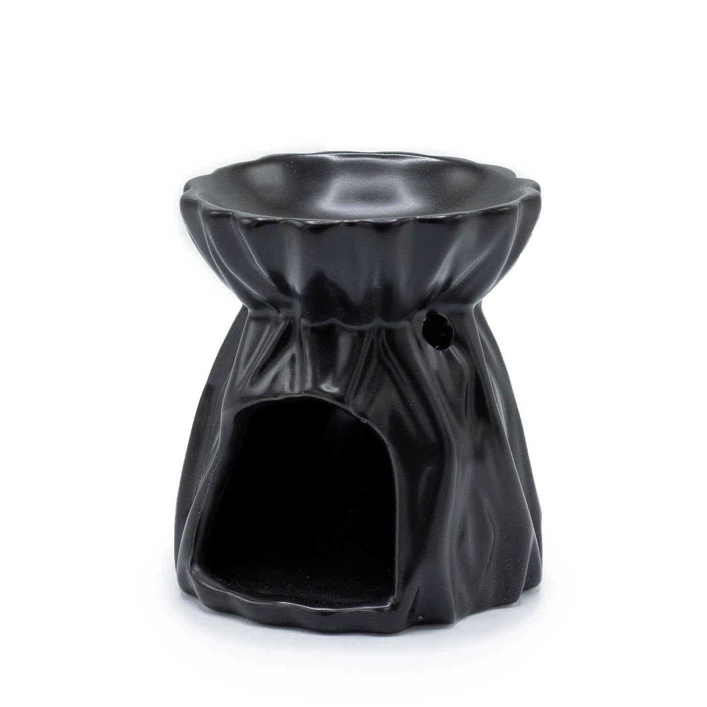 Oil Burner Geometric (Black) - Ceramic Wax & Oil Warmer