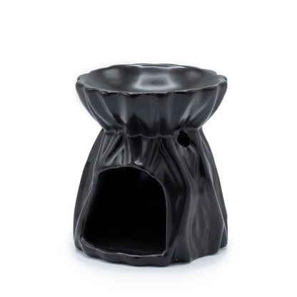 Oil Burner Geometric (Black) - Ceramic Wax & Oil Warmer