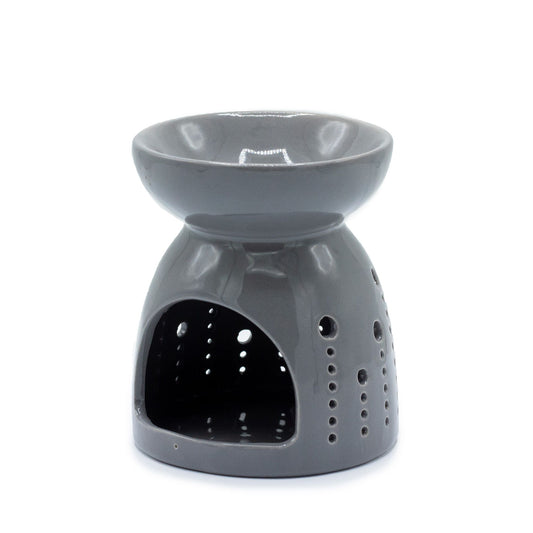 Classic Oil Burner (Bubbles Cutout) - Ceramic Wax & Oil Warmer