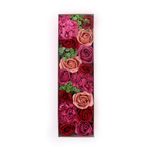 Soap Flowers Long Gift Box - Vintage Roses