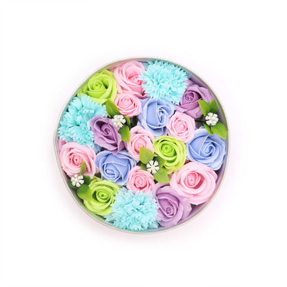 Soap Flower Gift Box - Baby Blessings - Blues
