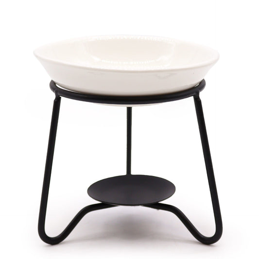 Ceramic & Metal Oil Burner - Wax Melt & Tealight Warmer