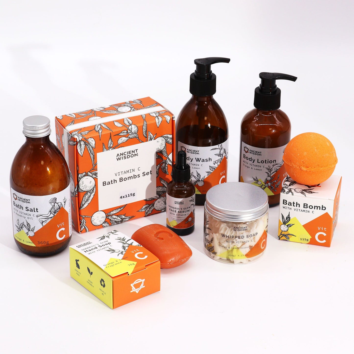 Orange & Lemon Aromatherapy Body Wash - Vitamin C Nourish
