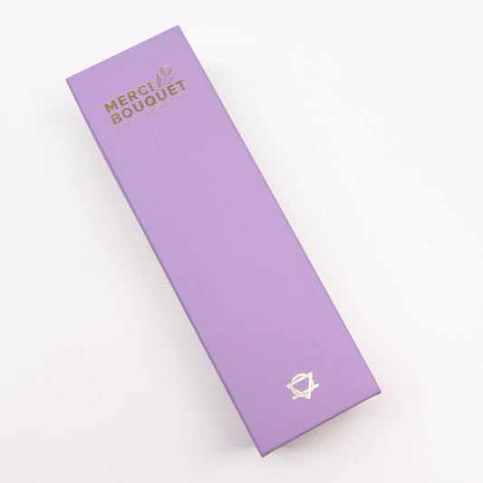 Soap Flowers Long Gift Box - Lavender Rose & Carnation
