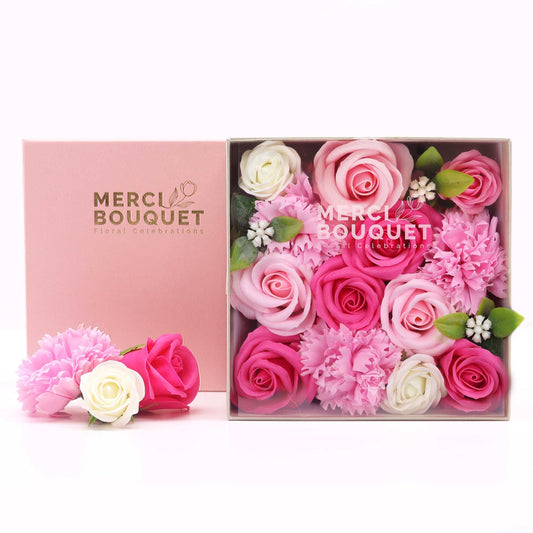 Soap Flowers Gift Box - Pinks