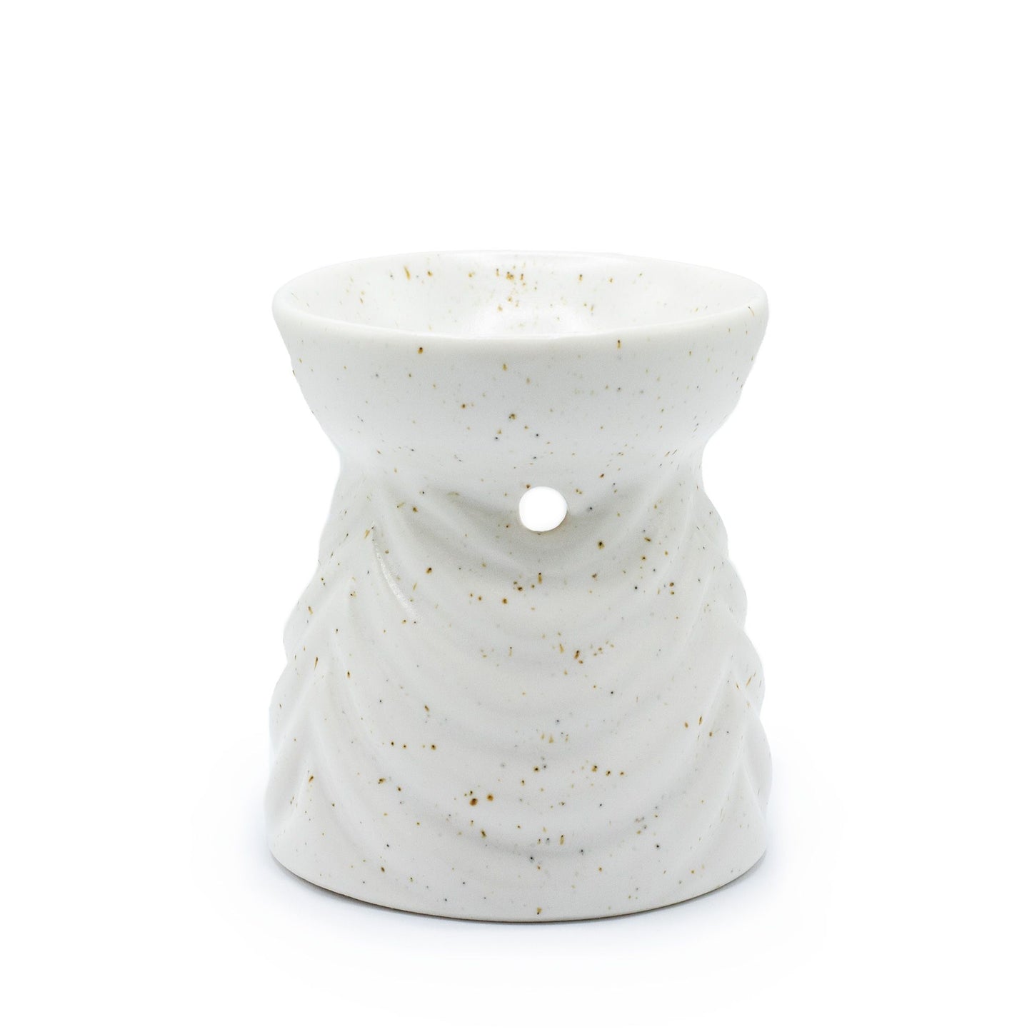 Oil Burner Geometric (Ivory) - Ceramic Wax & Oil Warmer