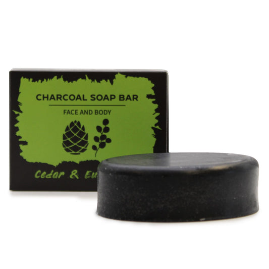 Charcoal Soap - Eucalyptus & Cedarwood - 85g