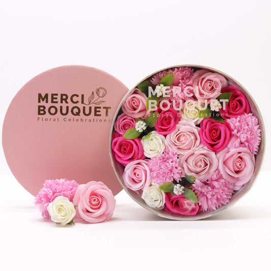 Soap Flowers Gift Box - Pinks