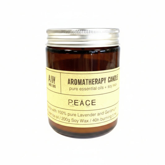 Peace Aromatherapy Candle - Lavender & Geranium Essential Oils