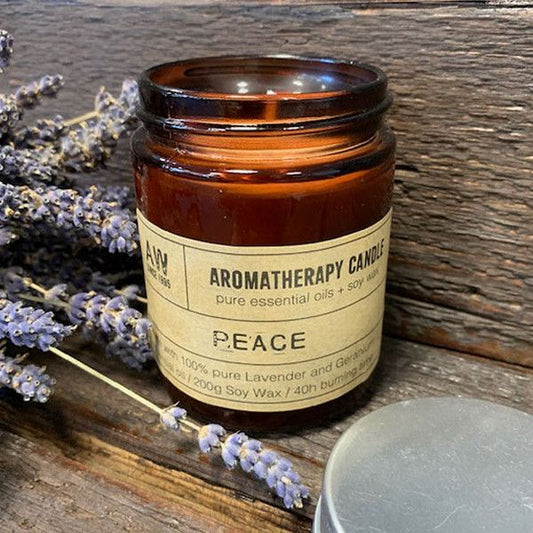 Peace Aromatherapy Candle - Lavender & Geranium Essential Oils