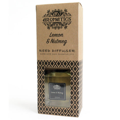 Lemon & Nutmeg Essential Oil Reed Diffuser - 200ml