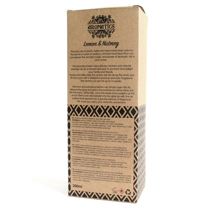 Lemon & Nutmeg Essential Oil Reed Diffuser - 200ml