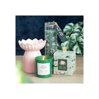 Pink Water Lily Oil Burner and Wax Warmer